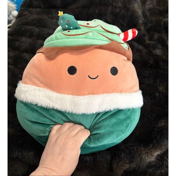 Squishmallows Other - Ernesto the Peppermint Latte Squishmallows 14" stuffed animal plush